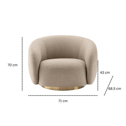 Brok 360° Swivel Living Room Chair