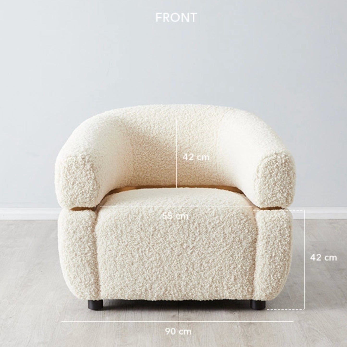 Krillin Cream Sherpa Boucle Occasional Chair