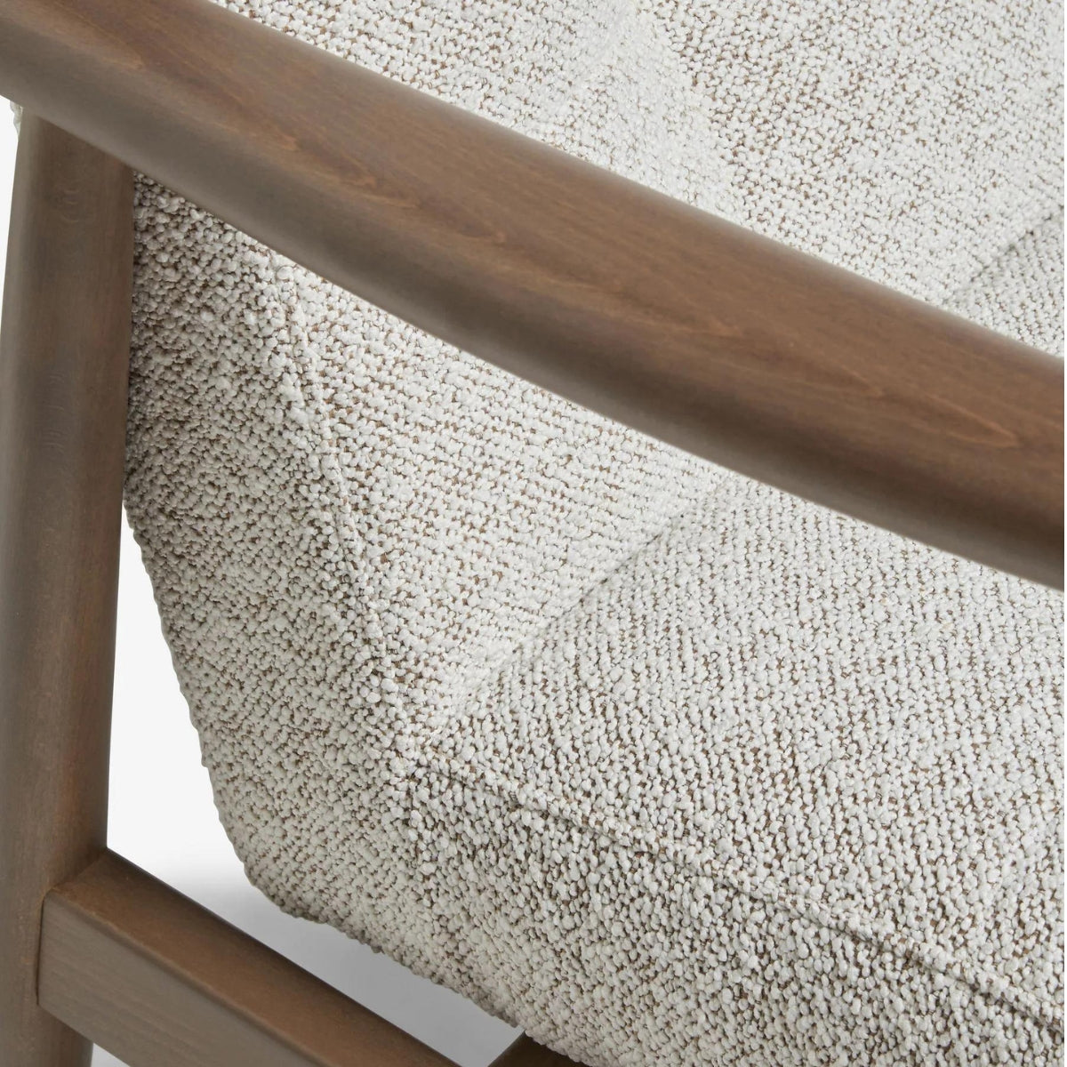 Benett Armchair - Light Grey Boucle