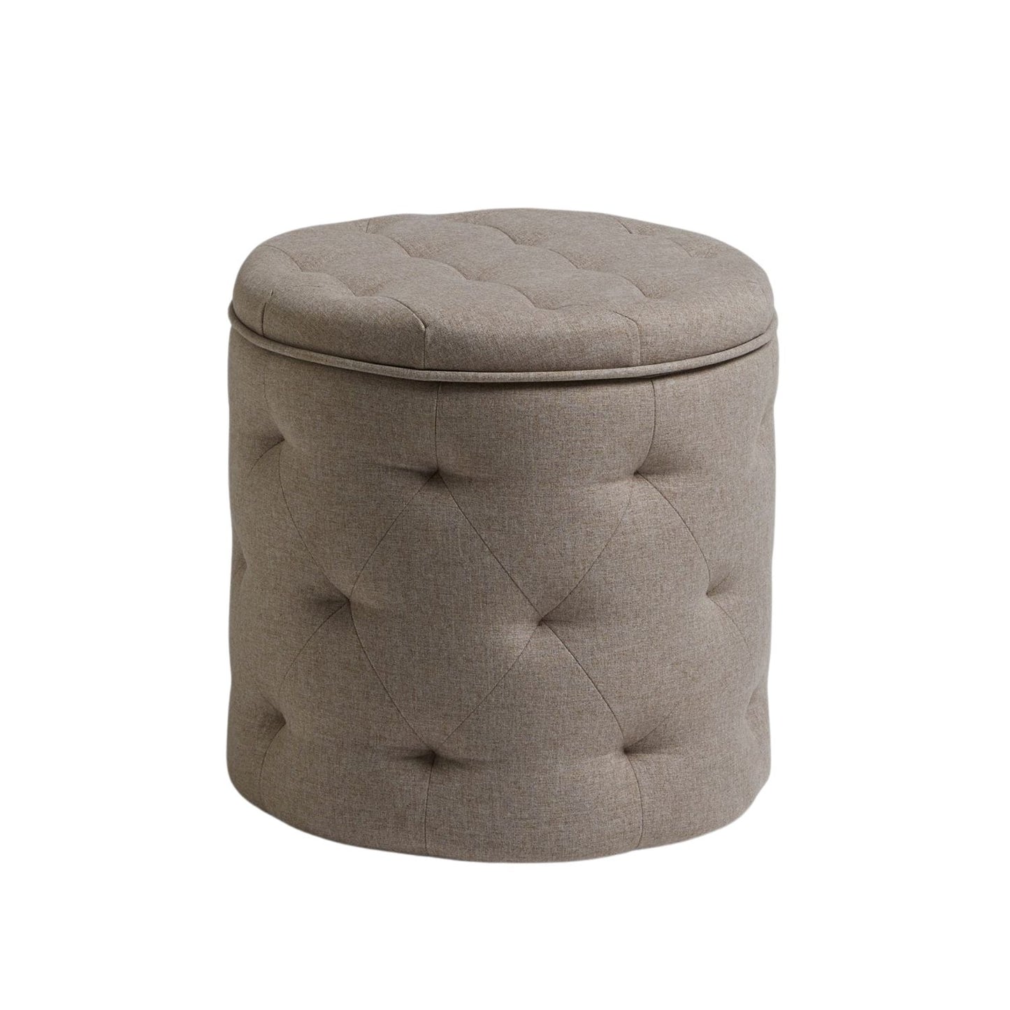 Harfoot Upholstered Storage Footstool - Natural Mink