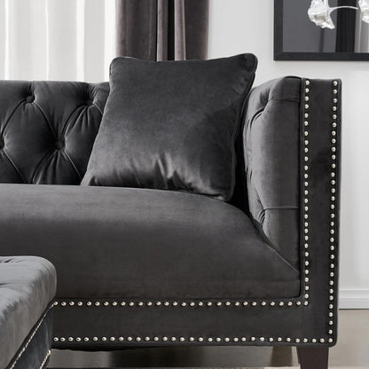 Vogue Velvet 3-Seater Sofa