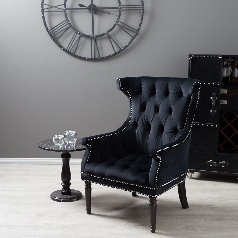 Drako Tufted Wing Chair for Living Room