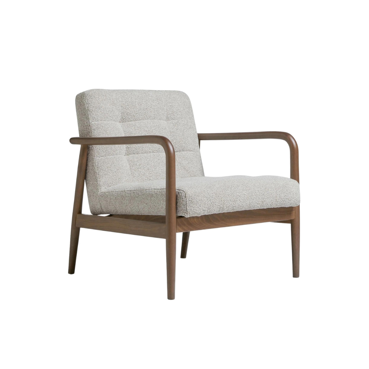 Benett Armchair - Light Grey Boucle