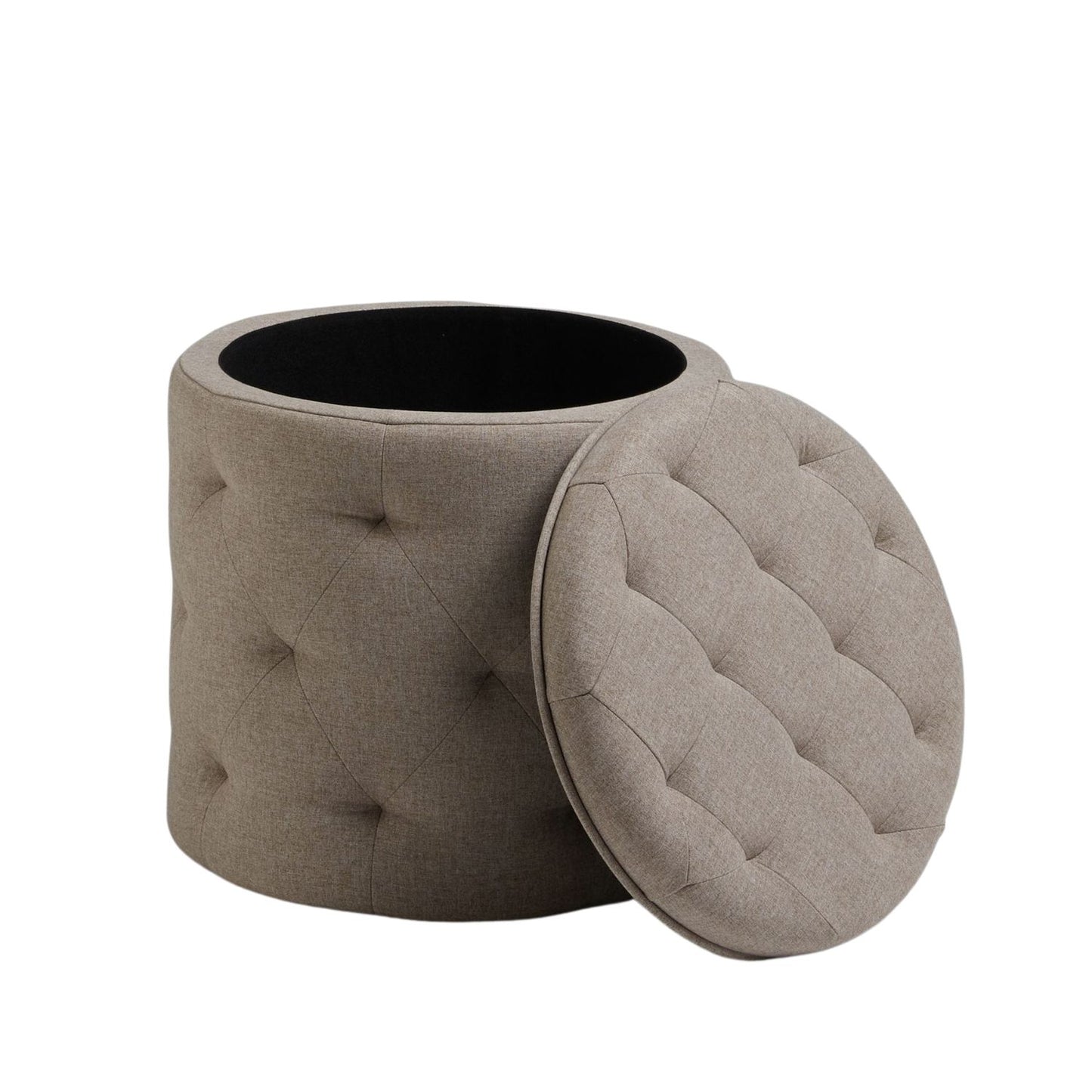 Harfoot Upholstered Storage Footstool - Natural Mink