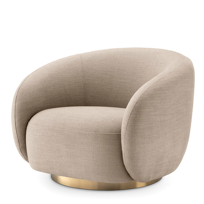 Brok 360° Swivel Living Room Chair - Avalon Sand