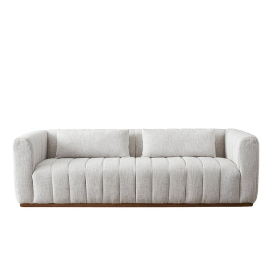 Storme Grey Fabric 3-Seater Sofa