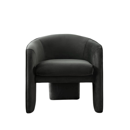 Asther Arm Chair - Charcoal Soft Velvet