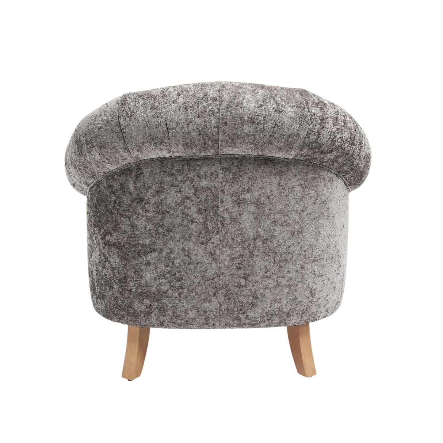 Jesper Chesterfield Buttoned Accent Armchair with Castor Legs - Distressed Valour French Grey