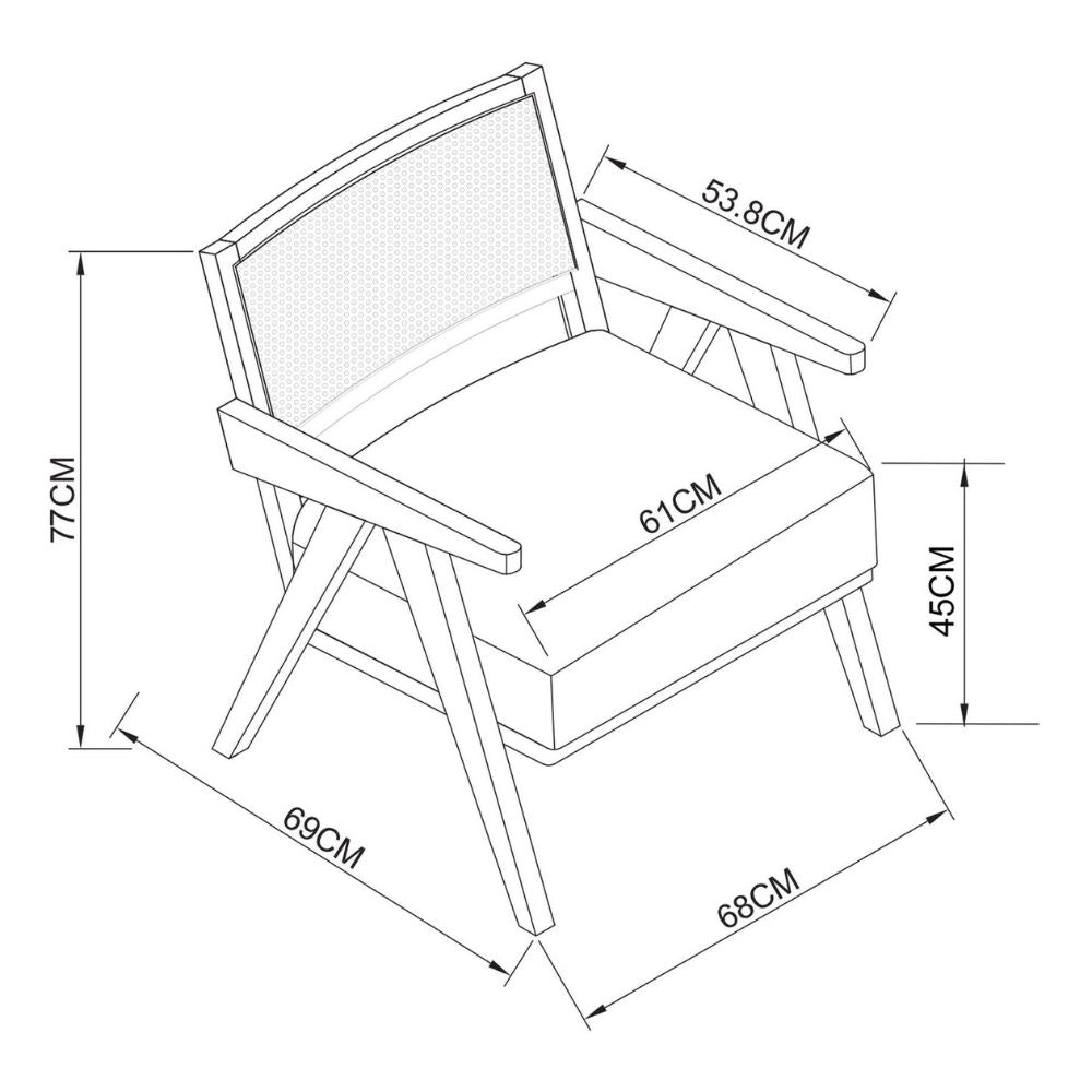 Abel Rattan Chair - Bronx Effect