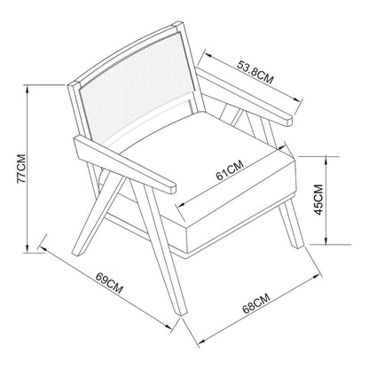 Abel Rattan Chair - Bronx Effect