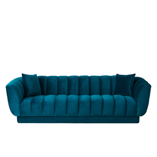 Fransesca Green 3 Seater Sofa