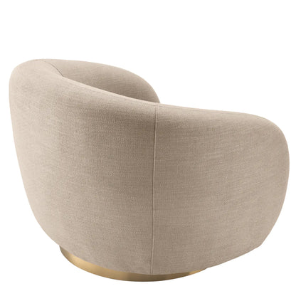 Brok 360° Swivel Living Room Chair - Avalon Sand