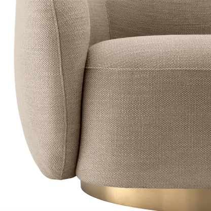 Brok 360° Swivel Living Room Chair - Avalon Sand