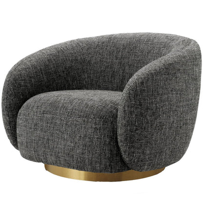 Brok 360° Swivel Living Room Chair - Avalon Grey