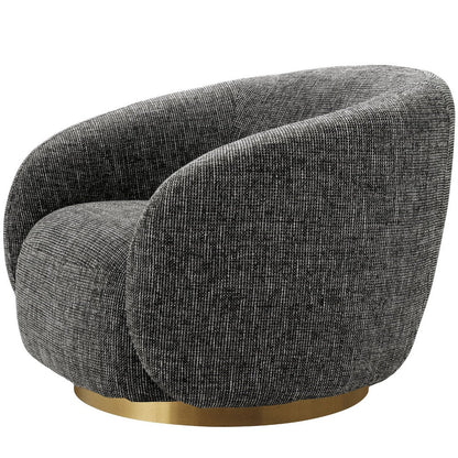 Brok 360° Swivel Living Room Chair - Avalon Grey