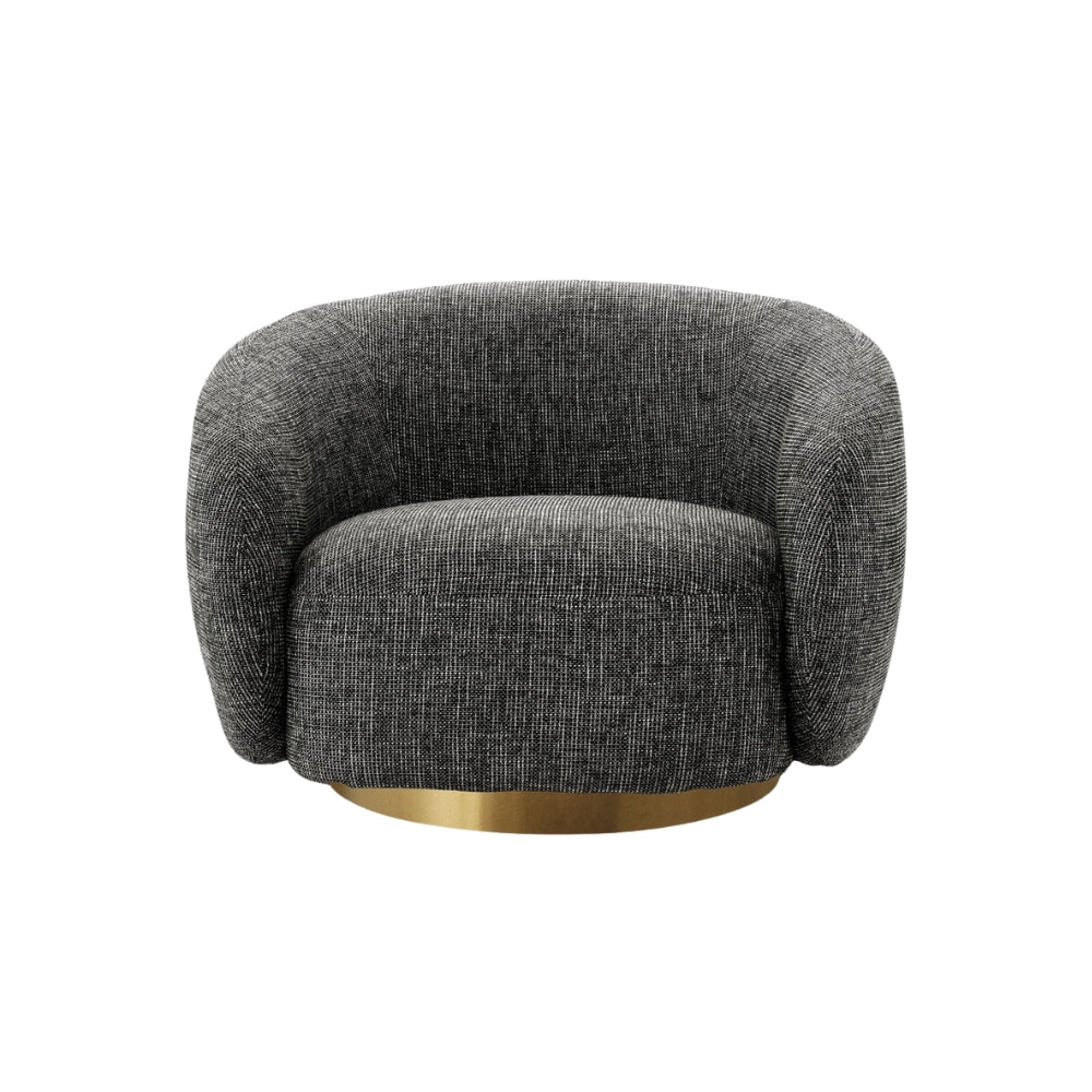 Brok 360° Swivel Living Room Chair - Avalon Grey