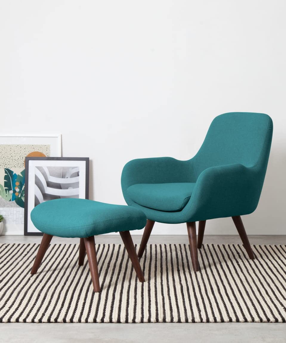 Turquoise best sale accent chair