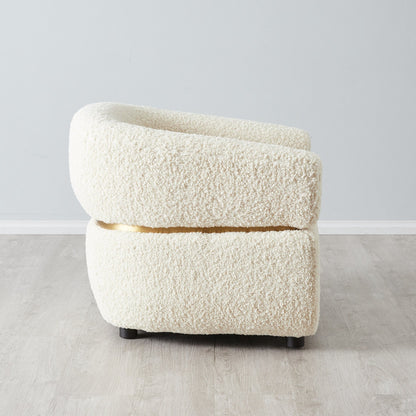 Krillin Cream Sherpa Boucle Occasional Chair