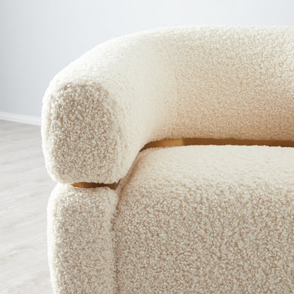 Krillin Cream Sherpa Boucle Occasional Chair