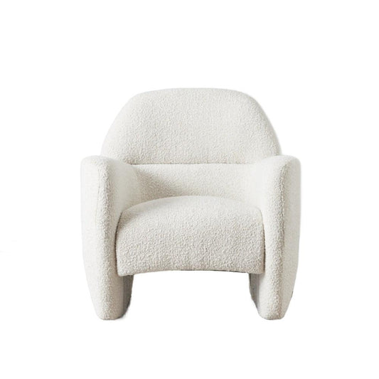 Alfa Lounge Arm Chair - Cream Boucle